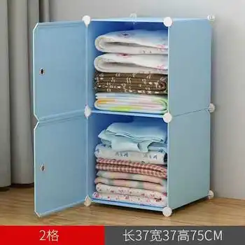 Пластиковый шкаф для хранения Бытовой складной шкаф для хранения детской одежды