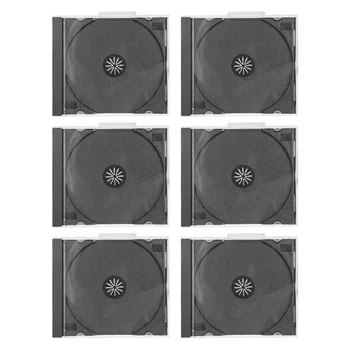 6шт Коробки Для Хранения компакт-дисков Пластиковые Коробки Для Хранения Дисков Защитный Кожух DVD CD