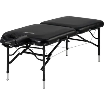 Массажная кровать, Портативный массажный стол в комплекте-Кровать для татуировки- Столы для наращивания ресниц- Черный