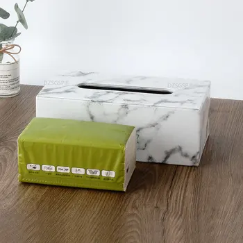 Дома, автомобиля полотенце для салфеток бумаги дозатор держатель коробка чехол декор скандинавский искусственная кожа тканевая коробка чехол контейнер мраморный узор