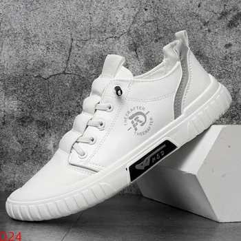 Мужская спортивная обувь 2023 Новые Маленькие Белые модные туфли Повседневная обувь Корейская версия Тренд Легкая Модная мужская обувь для настольных игр