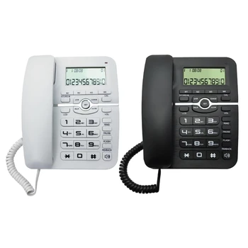 Настольный проводной телефон для дома Стационарный телефон с большими кнопками Громкой связи Телефон для дома офиса отеля HXBE