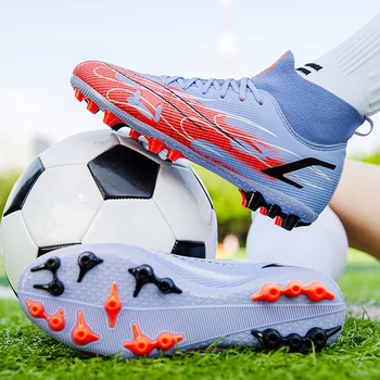 Прочные футбольные бутсы, уличные футбольные бутсы Messi, Оптовые кроссовки для тренировочных матчей по футзалу, легкие 33-46 размеров