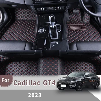 Ковры RHD для Cadillac GT4 2023 Автомобильные Коврики Аксессуары для салона автомобиля Чехлы Коврики Индивидуальная Отделка Водонепроницаемые Детали Педали