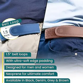 Стильные аксессуары для эластичных ремней, модный ультрамягкий мужской ремень, удобный ремень для джинсовых брюк унисекс