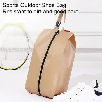 Пылезащитная сумка для хранения обуви Дорожная портативная сумка для оксфордской обуви с гладкой застежкой-молнией, прочный чехол, водонепроницаемый карманный органайзер для обуви
